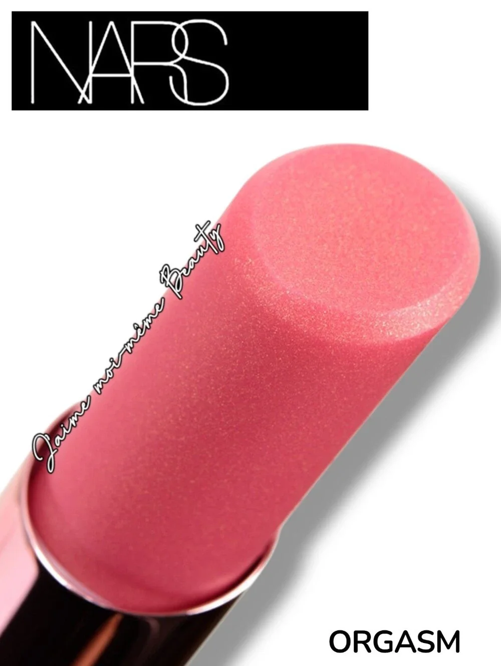 NARS Orgasm Afterglow Hydrating Sheer Tinted Lip Balm - Peachy Pink Gold Shimmer
